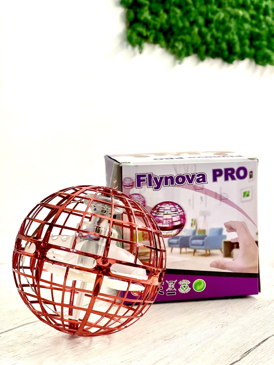 Літаюча куля м'яч Flyator FlyNova PRO Flying spinner Іграшка спінер бумеранг для дітини подарунок. Червона