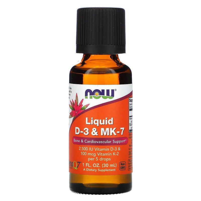 Liquid D-3 & MK-7 Now Foods 30 мл