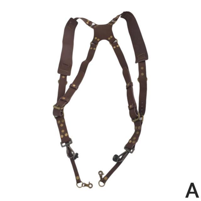 Разгрузка для фотографа кожаная для двух камер разгрузочный ремень свободный размер - фото 1 - id-p1546610829