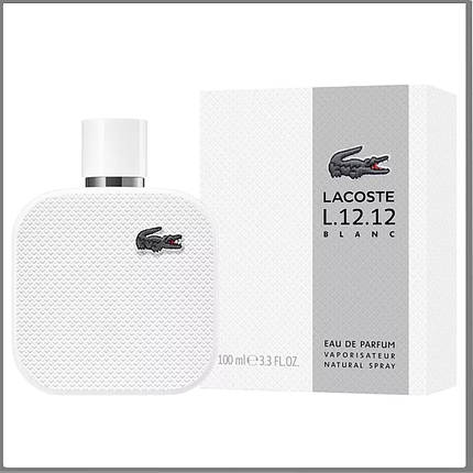 Lacoste L.12.12 Blanc Eau De Parfum парфумована вода 100 ml. (Лакост Л. 12.12 Бланк Еау Де Парфум), фото 1