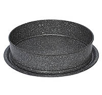 Форма для торта Vinzer Biscotto Line розбірна кругла d26 см h6,8 см вуглецева сталь із мармуровим покриттям