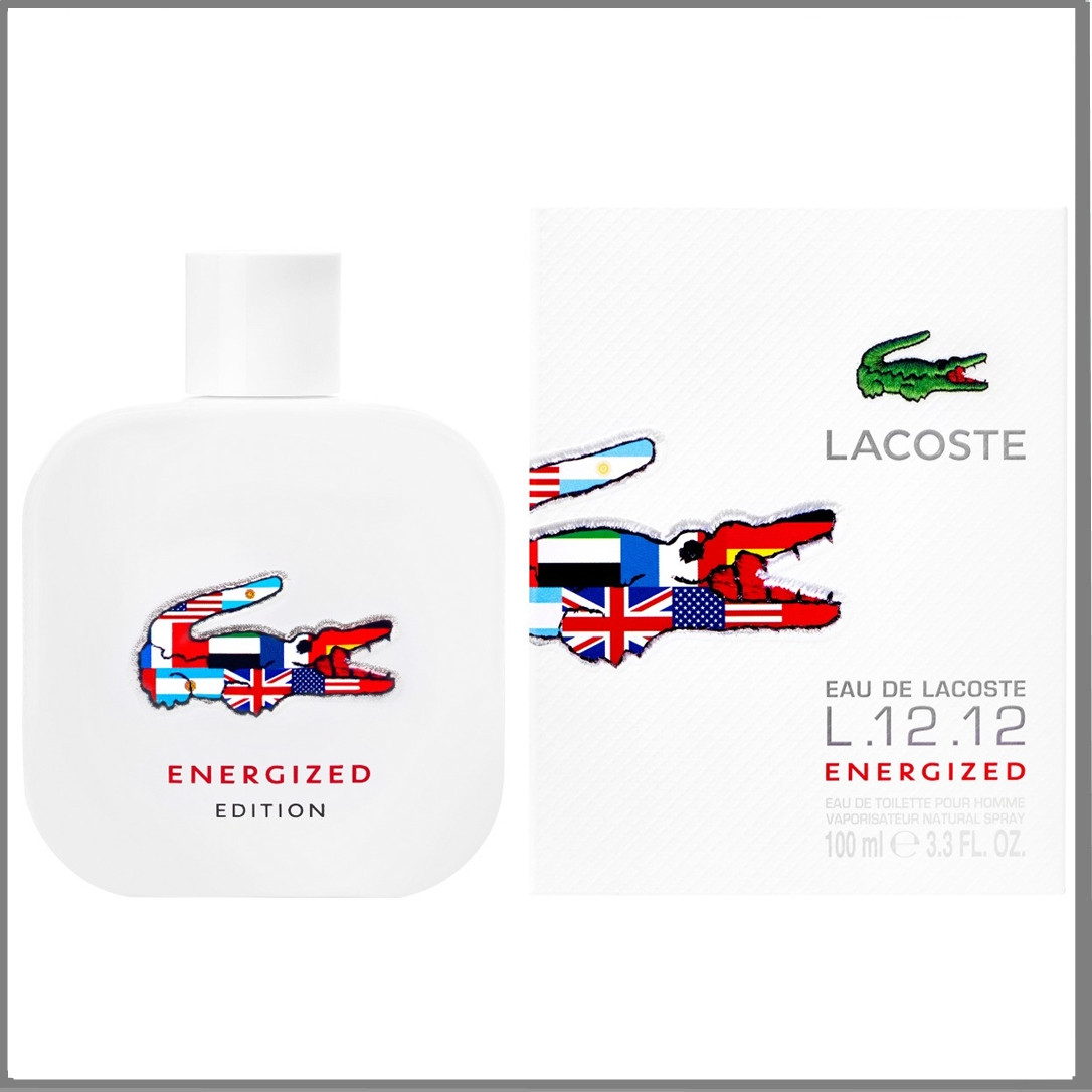 Lacoste Eau De L.12.12 Energized туалетна вода 100 ml. (Лакост Еу Де Л.12.12 Енерджі)