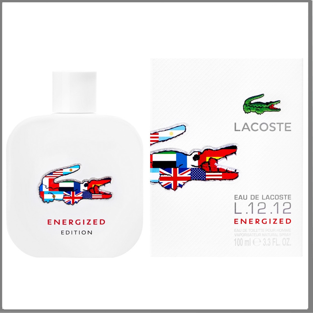 Eau De Lacoste L. 12.12 Energized туалетна вода 100 ml. (Лакост Еу Де Л. 12.12 Енерджі)