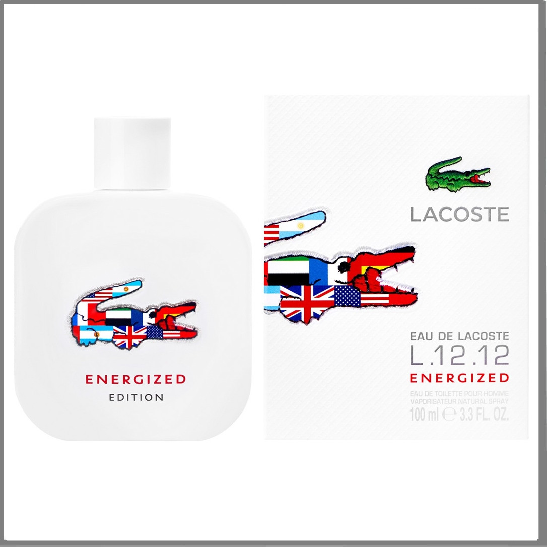 Lacoste Eau De L.12.12 Energized туалетна вода 100 ml. (Лакост Еу Де Л.12.12 Енерджі)