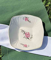 Салатник «Жовтень» 1л400 мл., деколь Азалія, відводка золото