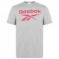 Футболка Reebok Vector Logo QT 00 Red - Оригинал Футболка Reebok Boys Elements Graphic T-Shirt Grey