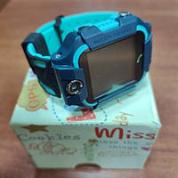 Смарт-часы KID Watch Детские Умные часы GPS KID-02 с влагозащитой IP67 Синие с голубым