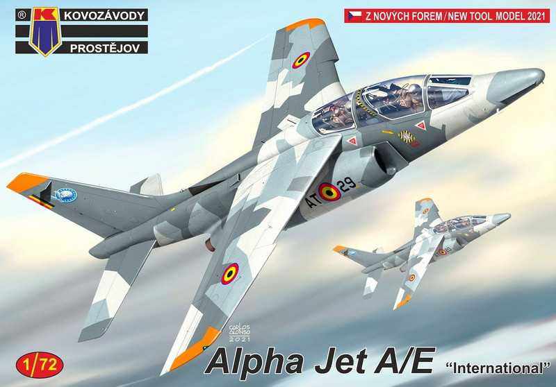 Пластикова модель 1/72 Kovozavody Prostejov 0268 францусько-німецький винищувач Alpha Jet A/E „International“, фото 1