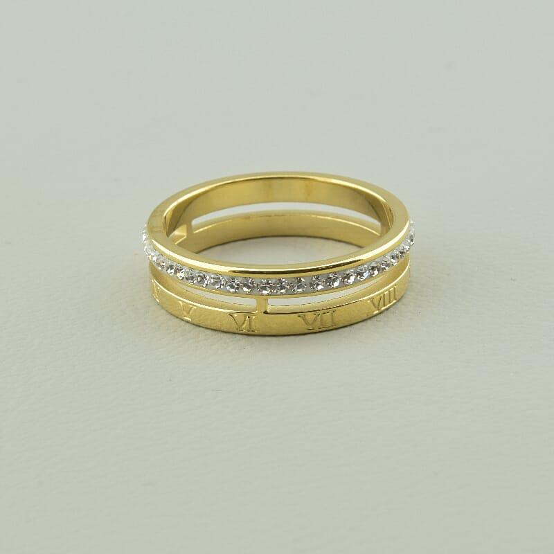 Каблучка 'XUPING' Фіаніт (позолота 18к (лимонна)), фото 1