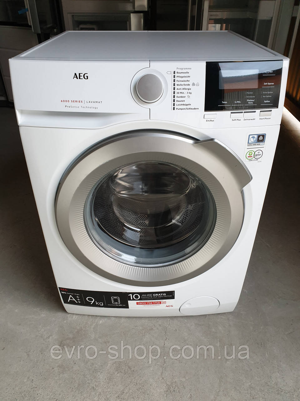 Пральна машина AEG lavamat 6000 Series ProSense 9 KG / L6FB67490, фото 1