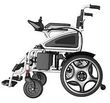 Складна електрична коляска для інвалідів MIRID D-801. Літієва батарея., фото 3