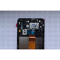 Дисплей з сенсором Samsung A022 Galaxy А02 Black, GH81-20181A, оригінал з рамкою!, фото 4
