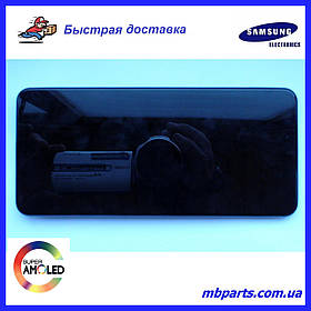 Дисплей з сенсором Samsung A125 Galaxy А12 Black, GH96-14116А, оригінал з рамкою!