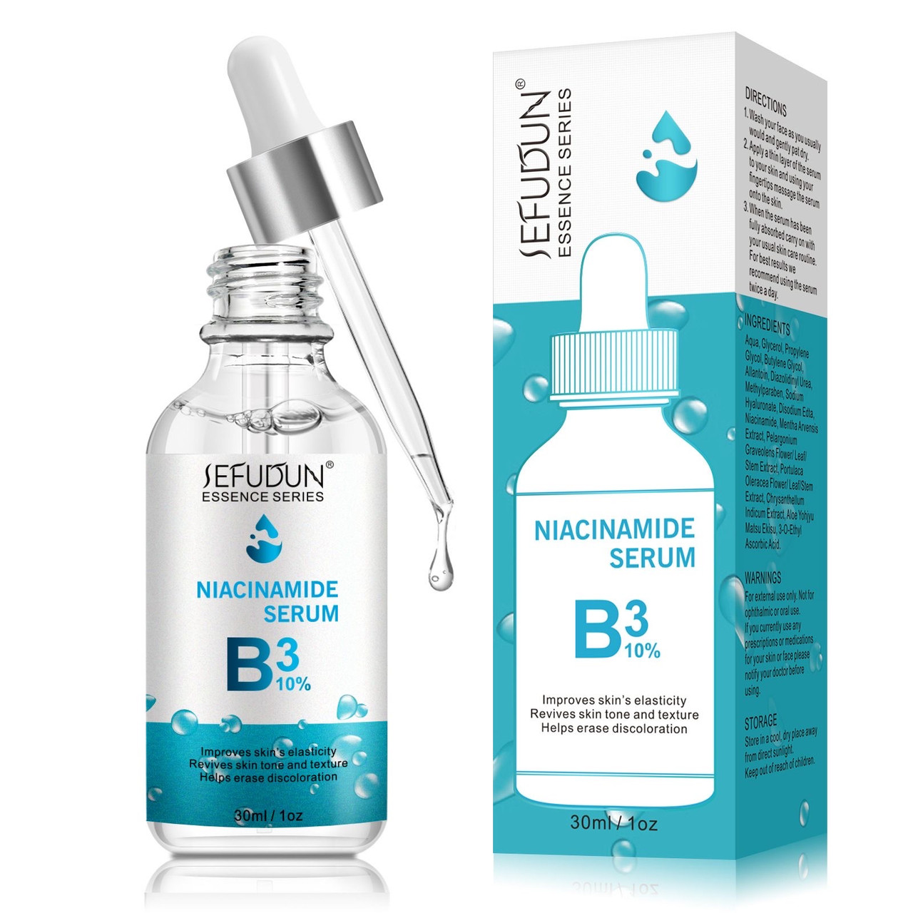 SEFUDUN Niacinamide B3 Serum 10% лікувальна сироватка з віт В3 для пористої, проблемної та пігментованої шкіри
