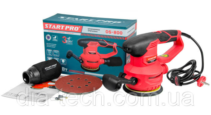 ОРБІТАЛЬНА ШЛІФМАШИНА START PRO OS-800