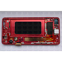 Дисплей з сенсором Samsung G975 Galaxy S10 Plus Red,GH82-18849H, оригінал!, фото 3