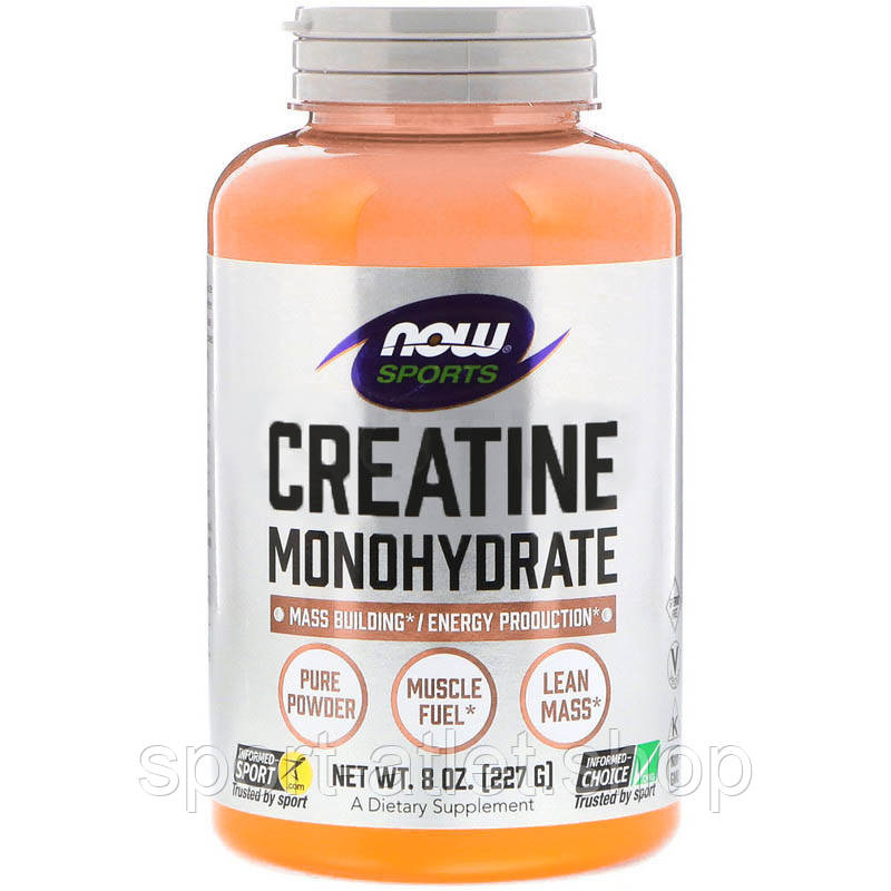 Креатин NOW Creatine Monohydrate, 227 грам, фото 1