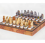 Шахові фігури "Ливи проти мавп" Nibri Scacchi SP68, фото 3
