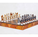 Шахові фігури "Ливи проти мавп" Nibri Scacchi SP68, фото 2