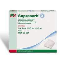 Повязка биосинтетическая Suprasorb X HydroBalance 9х9 см (5 шт/уп)