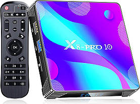 Смарт-ТВ-приставка Комплектація приставки X88 Pro 10 4/32 GB, black