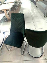 Велюровий стілець Carlos (Карлос) зелений