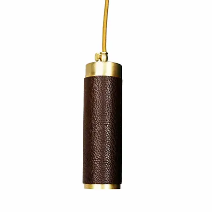 Підвісний світильник коричневий PikArt Leather ceiling 5213, фото 2