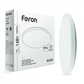 LED світильник Feron AL533 14W 6500K накладне коло (40220) 7449, фото 1