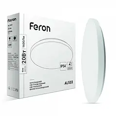 LED світильник Feron AL533 20W 6500K накладне коло (40221) 7450