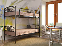 Кровать двухъярусная металлическая VERONA Duo МК. Детская двухэтажная подростковая кровать из металла
