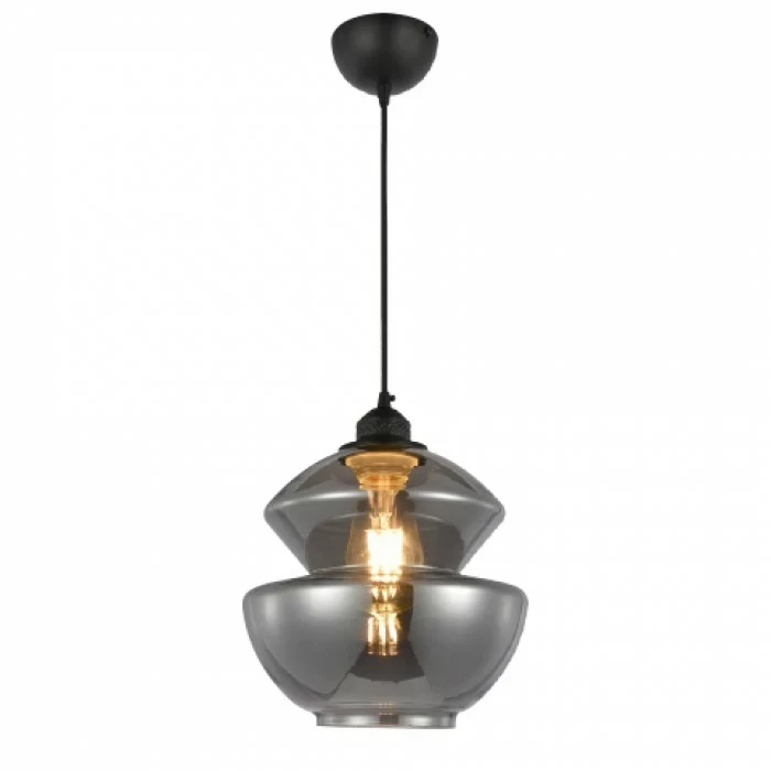 Світильник підвісний Horoz HARMONY-1 Е27 титановий 021-017-0001-010