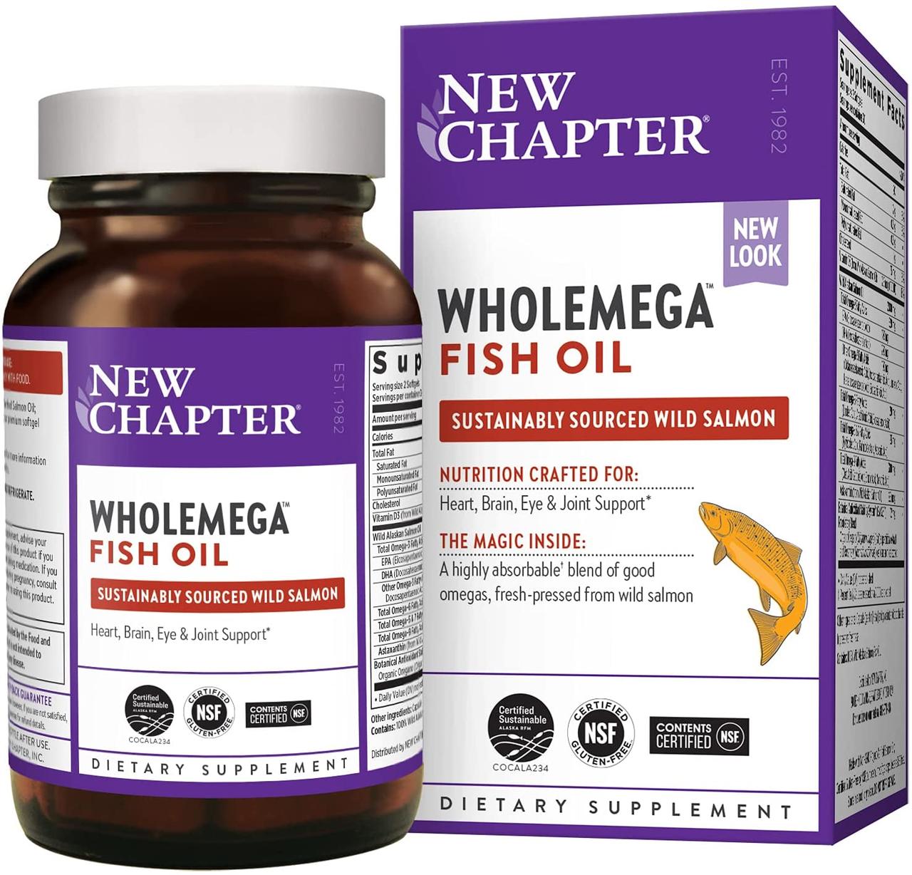 New Chapter Wholemega Fish Oil 180 капсул (4384303976)