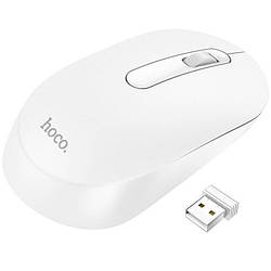 Мишка безпровідна комп'ютерна HOCO GM14 |2.4G, 1200dpi, 3 кнопки| Білий