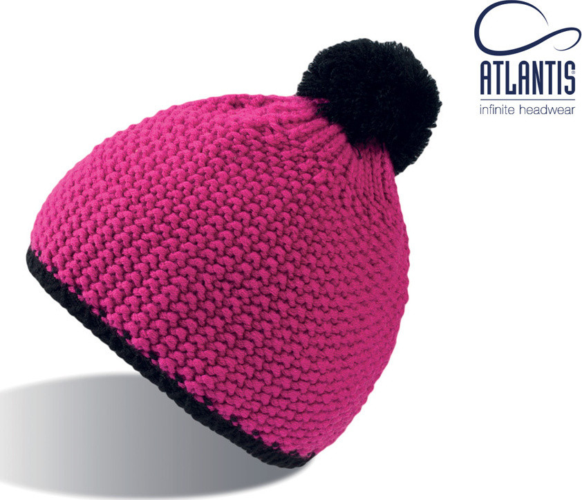 Шапка Atlantis PEAK (Яскраво-рожевий з Чорним 58 см), фото 1