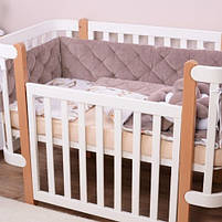 Постільний комплект Baby Veres Velour Mokko leaves 6 одиниць, фото 2