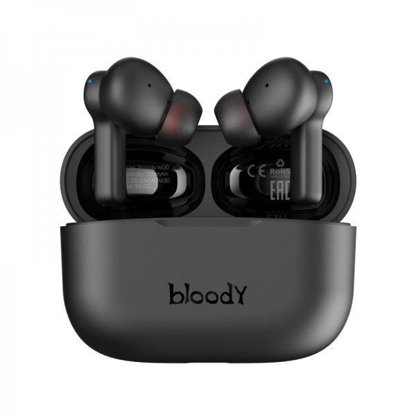 Навушники вакуумні вкладки A4Tech M30 Bloody (Black+Red) бездротові