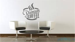 Наклейка "Premium coffee" з оракалу