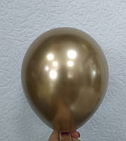 Латексна кулька хром золотий Н22 5" Balonevi