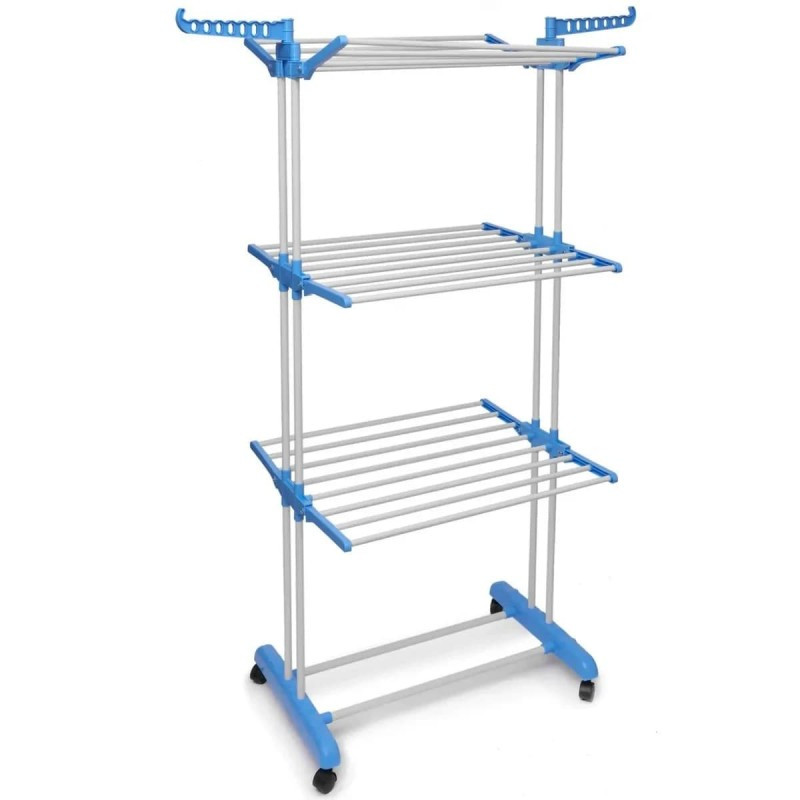 Сушарка для білизни багатоярусна підлогова Garment Rack With Wheels TW116