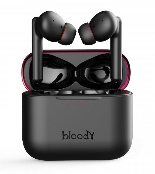 Навушники вакуумні вкладки A4Tech M90 Bloody (Black+Red) бездротові