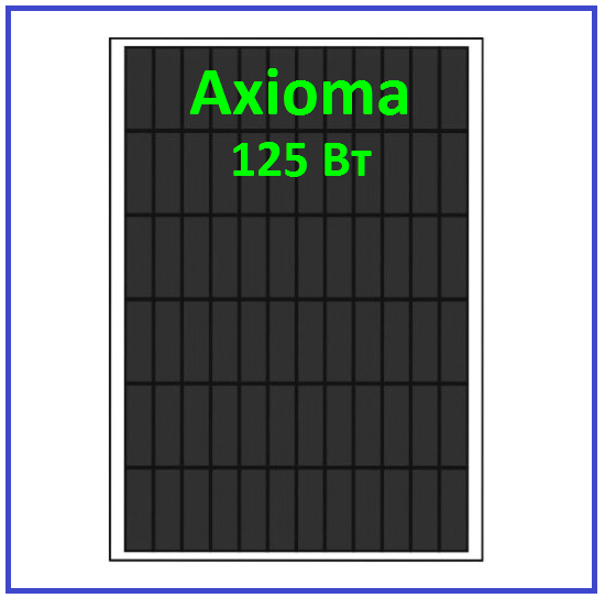 Сонячна панель 125Вт АХ-125М-72 5ВВ Axioma