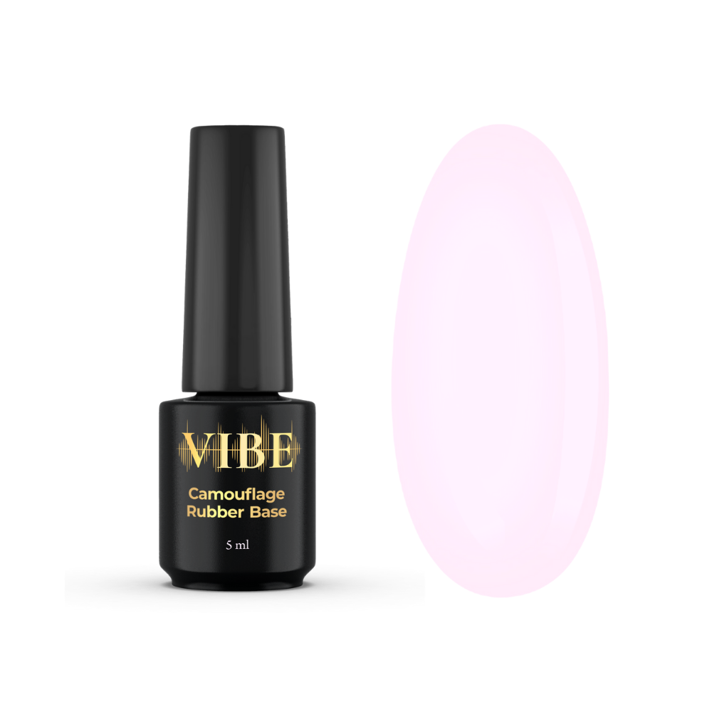 Основа камуфлююча для гель-лаку VIBE Rubber Base Color №11 Elation 5 мл, фото 1
