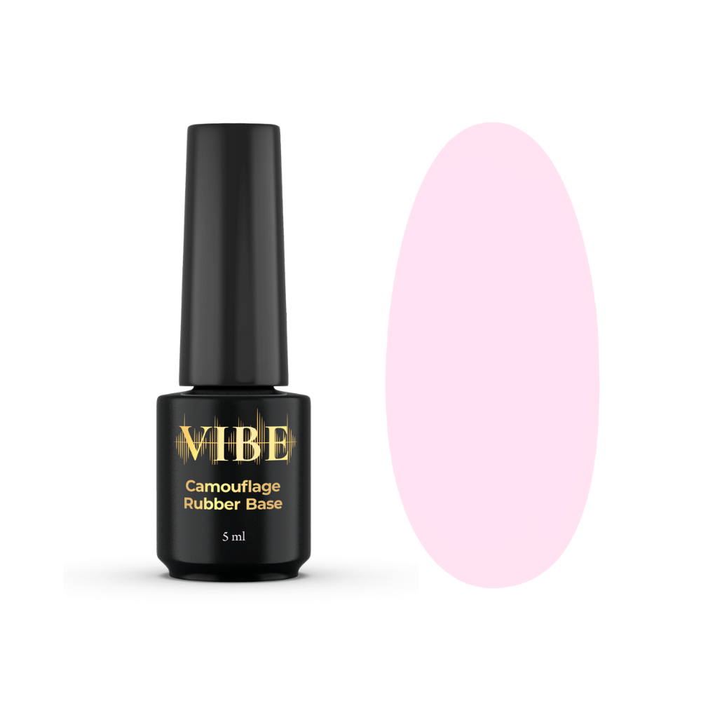 Основа камуфлююча для гель-лаку VIBE Rubber Base Color №15 Delightful 5 мл