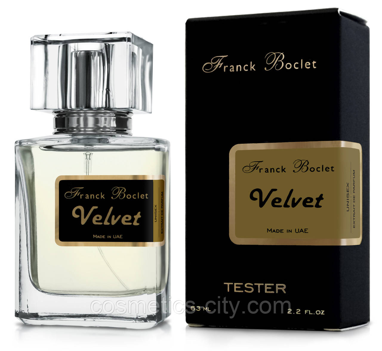 Тестер унісекс Franck Boclet Velvet, 63 мл.