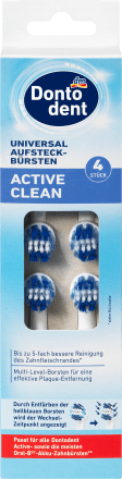 Насадки для щітки Dontodent Aufsteckbürsten Active Clean, 4 шт