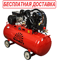 Компрессор воздушный 100 л 2,1 кВт 8 бар ременной Латвия Vitals GK100.j65v2-8a