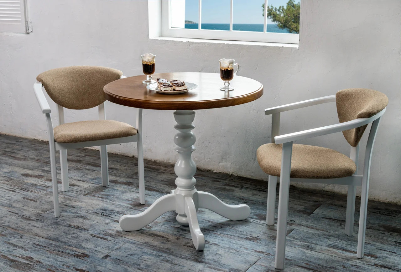 Стол кухонный круглый столик в зал комнату для кафе маленькие кухонные обеденные столы столики для кухни К 1 - фото 8 - id-p266100115