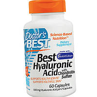 Для суглобів Doctor's s BEST Hyaluronic Acid with Chondroitin Sulfate 60 капс