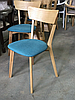 Дерев'яний стілець з дуба "Діана" з лаковим покриттям, м'яким сидінням та спинкою на кухню або вітальню, фото 3