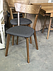 Дерев'яний стілець з дуба "Діана" з лаковим покриттям, м'яким сидінням та спинкою на кухню або вітальню, фото 5